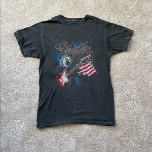 Gray Fender Graphic Tee, Size S